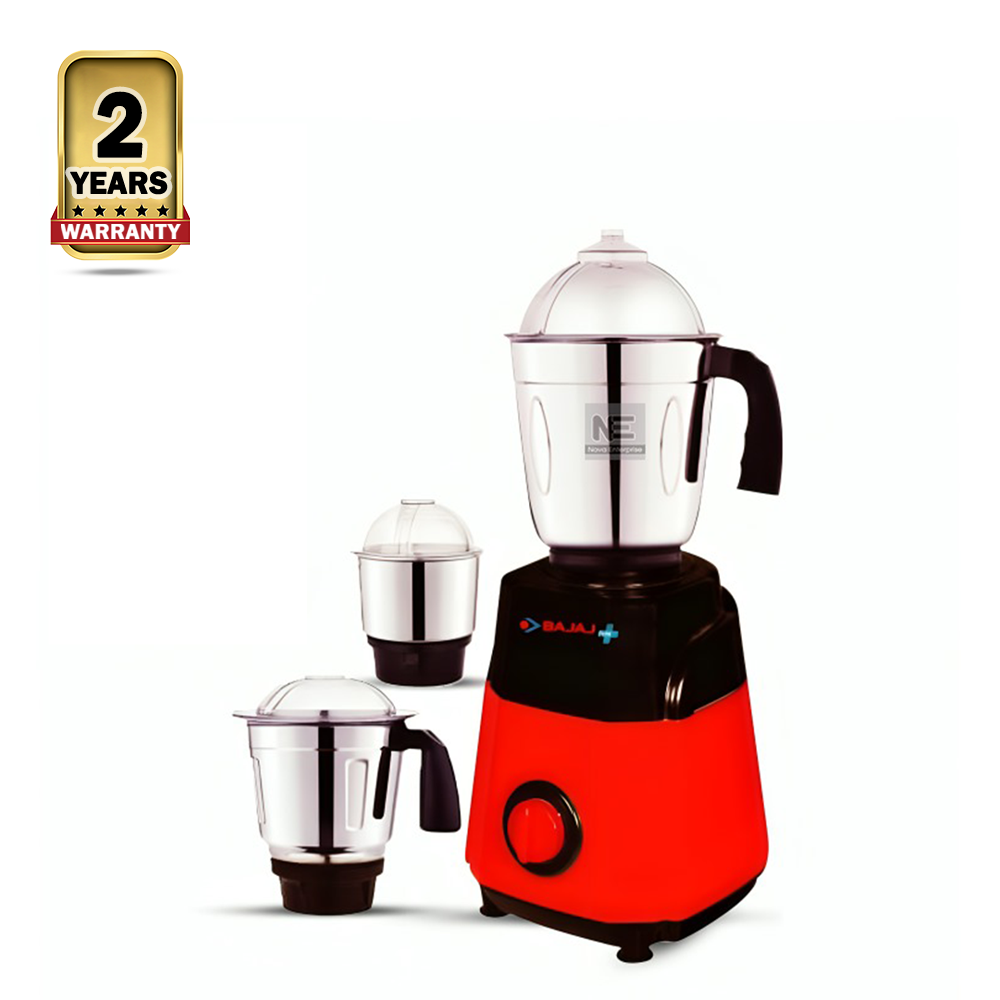 Bajaj Toofan 3 In 1 Mixer Grinder - 1100W - Red and Black