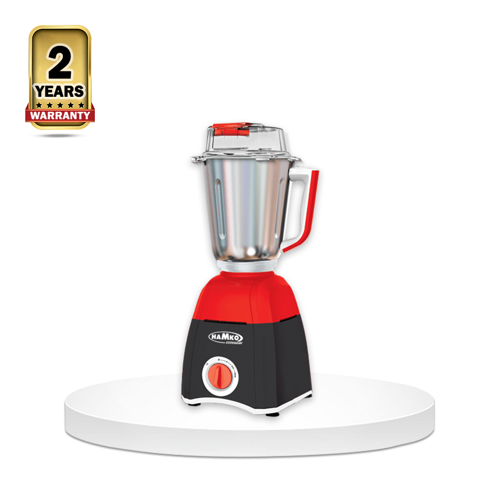 Hamko Classic HC-750 3 In 1 Mixer Grinder and  Blender - 750W - Black and Red