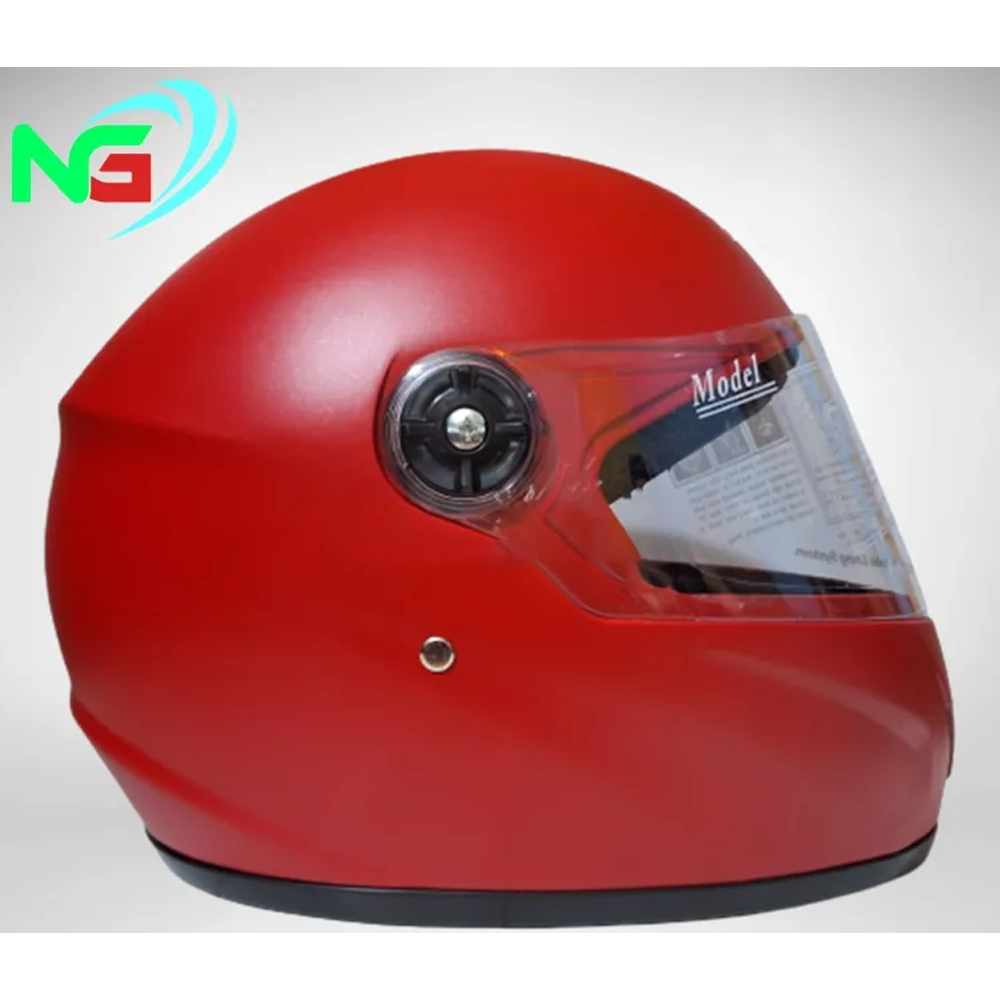 SFM Full Face Bike Helmet - Red