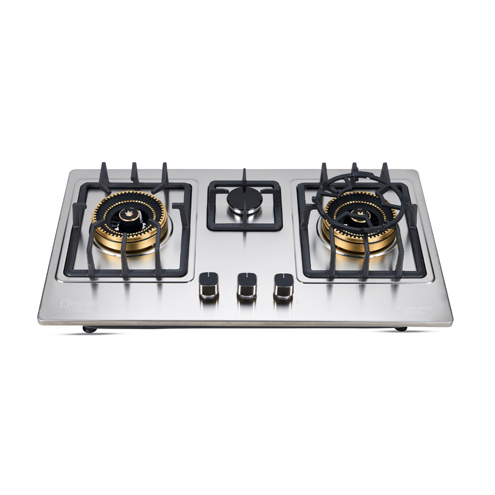 Disnie DCGS-42SS 3 Burner Automatic Gas Stove - Silver