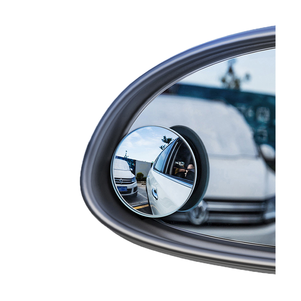 Baseus 360 Degree Wide Angle Vehicle Parking Rimless Mirrors - 2 Pcs