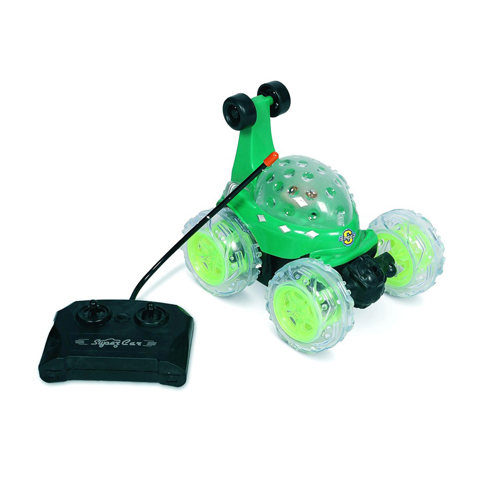 Rechargable Big Size 360 Degree Rotating Remote Control Stunt Car - 111874844