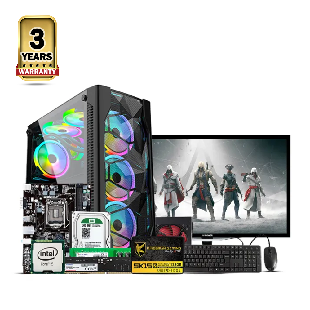 Intel Core i5 6th Generation - 8GB RAM - 128GB SSD Or 500GB HDD - 17 Inch LED Monitor - RGB Desktop Computer - bgwi-029