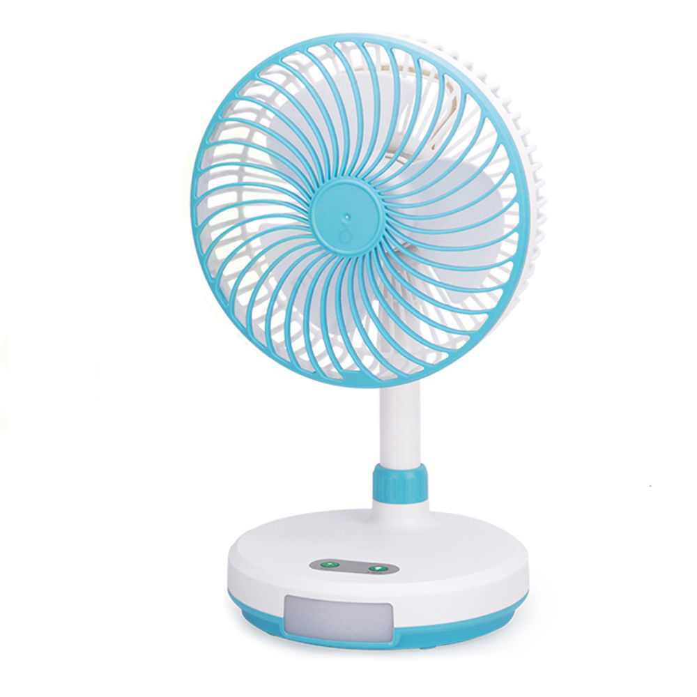 Weidasi WD-219 Rechargeable Mini Fan - White and Blue