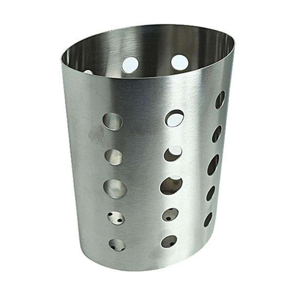 Stainless Steel Spoon Holder - Silver