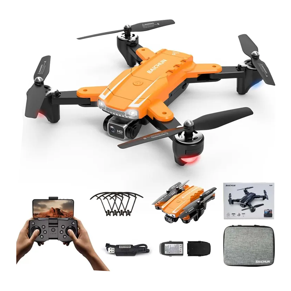 A5S GPS 8K HD Dual 3D View Aerial Camera and Headless Mode Drone - Orange