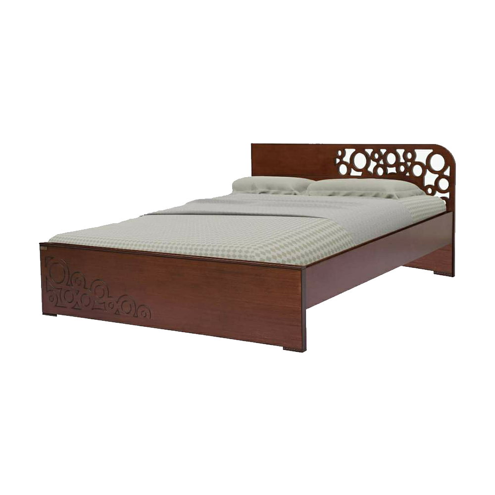 Malaysian Processed Wood King Size Bed 6'*7' Feet