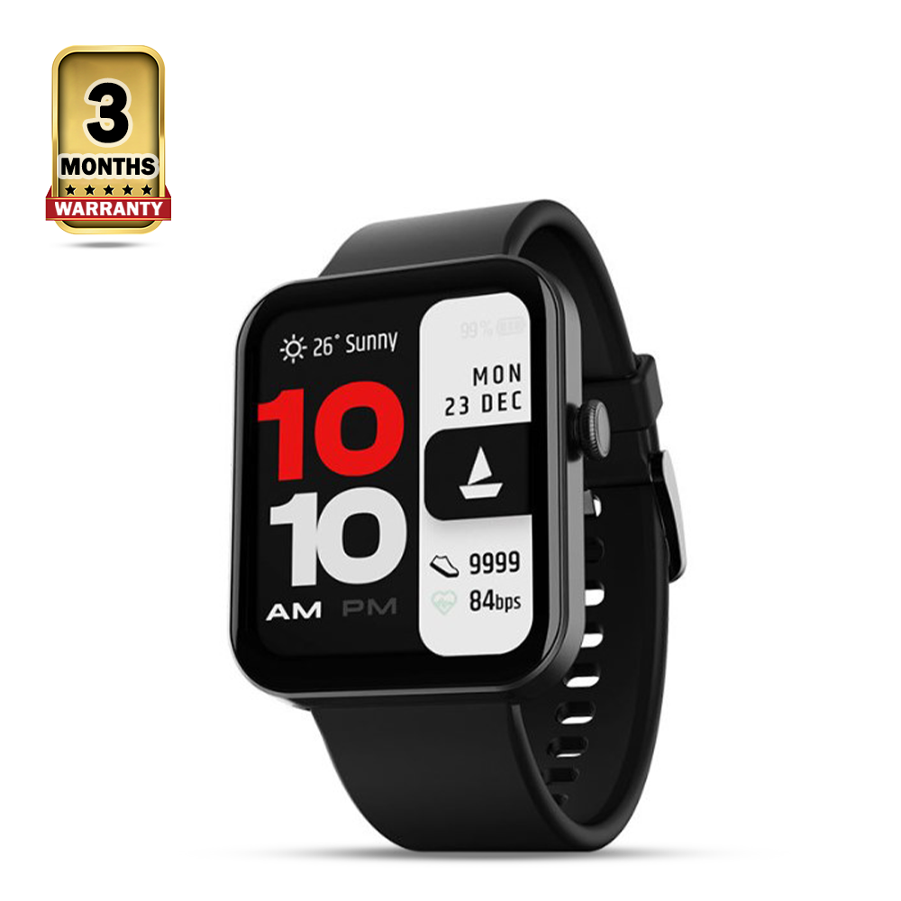 Boat Wave Stride Voice Bluetooth Calling Smartwatch - Black