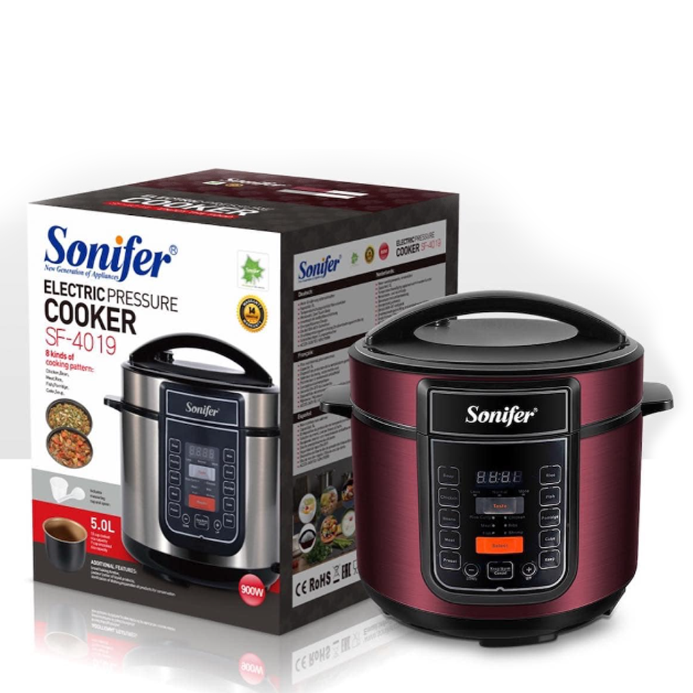 Sonifer SF-4019 Electric Pressure Cooker - 5 Liter