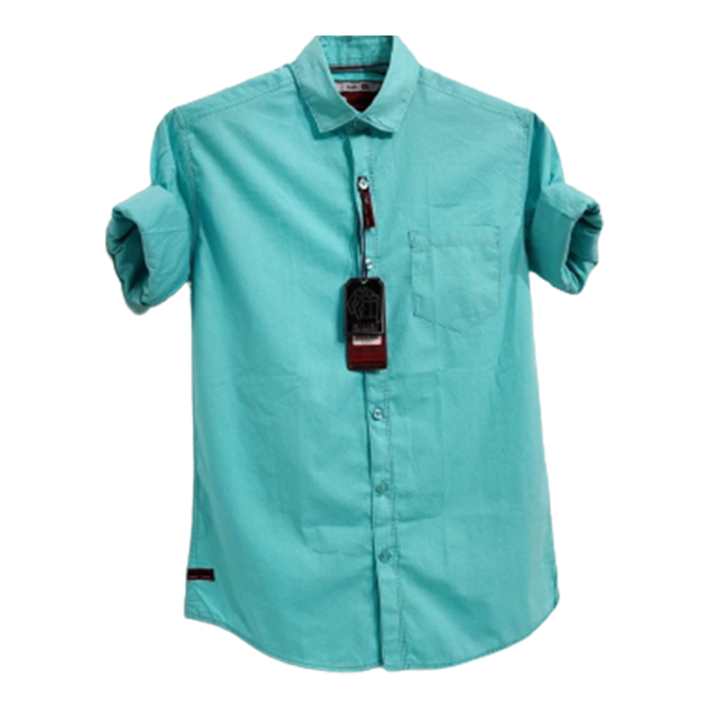 Oxford Cotton Full Sleeve Shirt For Men - Pest - OP83