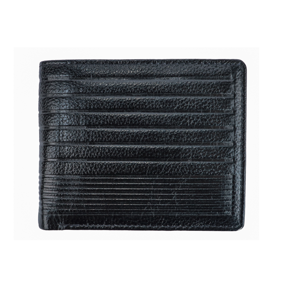 Apache 6004 Genuine Leather Wallet for Men - Black