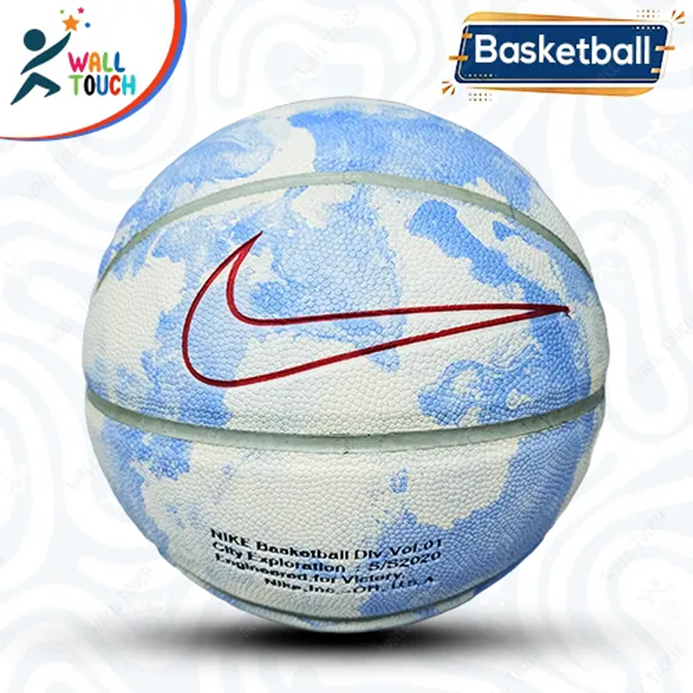 Artificial Leather Basketball - Blue - 396285754