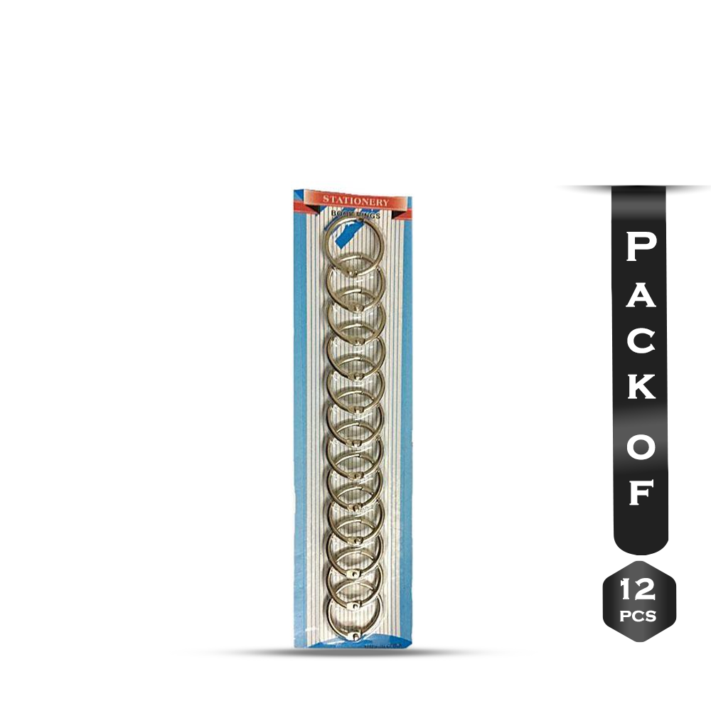 Pack Of 12 Binder Ring - 1 inch - Golden - SA000CRFT002