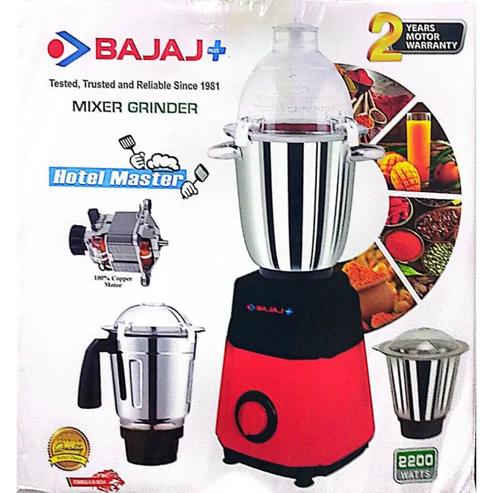 Bajaj Hotel King 3 in 1 Mixer Blender - 2200w