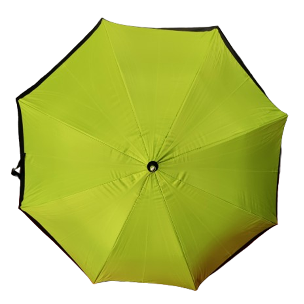 Polyester Auto Open Heavy Duty Folding Umbrella - Lemon