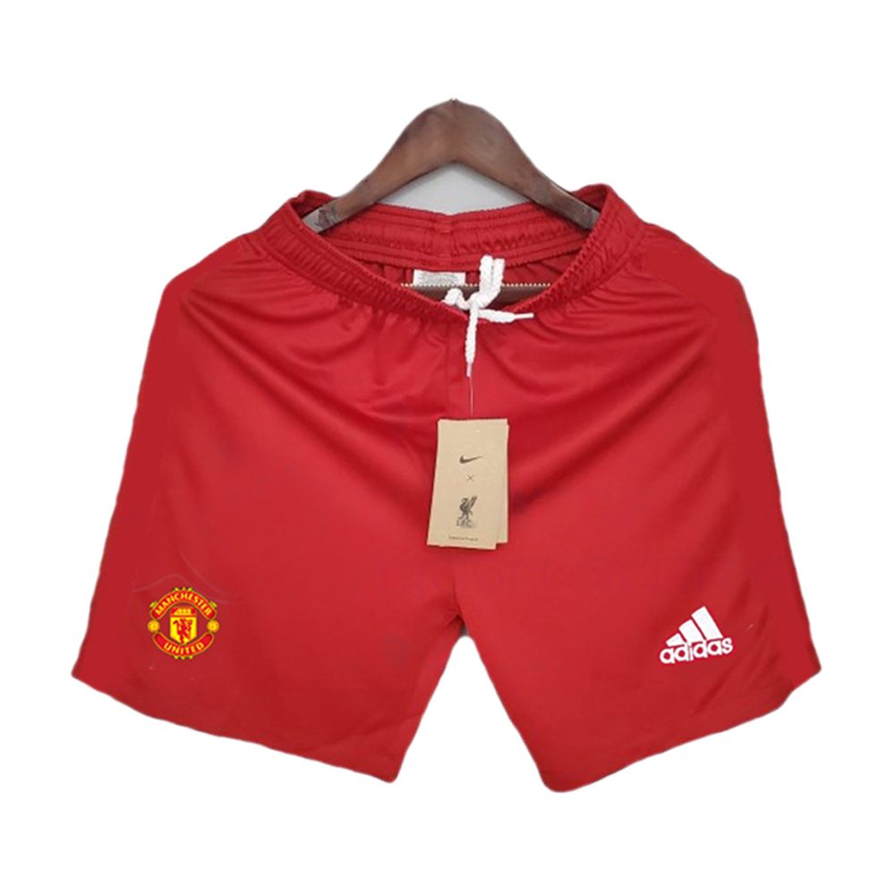 Manchester United Mesh Cotton Home Short Pant For Men - Red - United SH1
