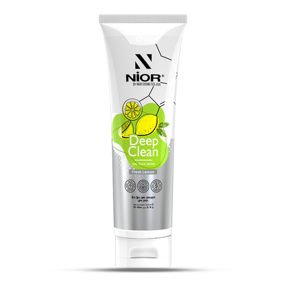 Nior Deep Clean Gel Face Wash - 100ml - Fresh Lemon