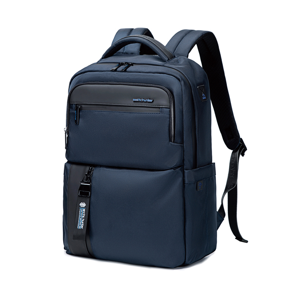 ARCTIC HUNTER B00477 Anti -Theft Waterproof Business Laptop and Travel Backpack - Navy Blue - 15.6 Inch