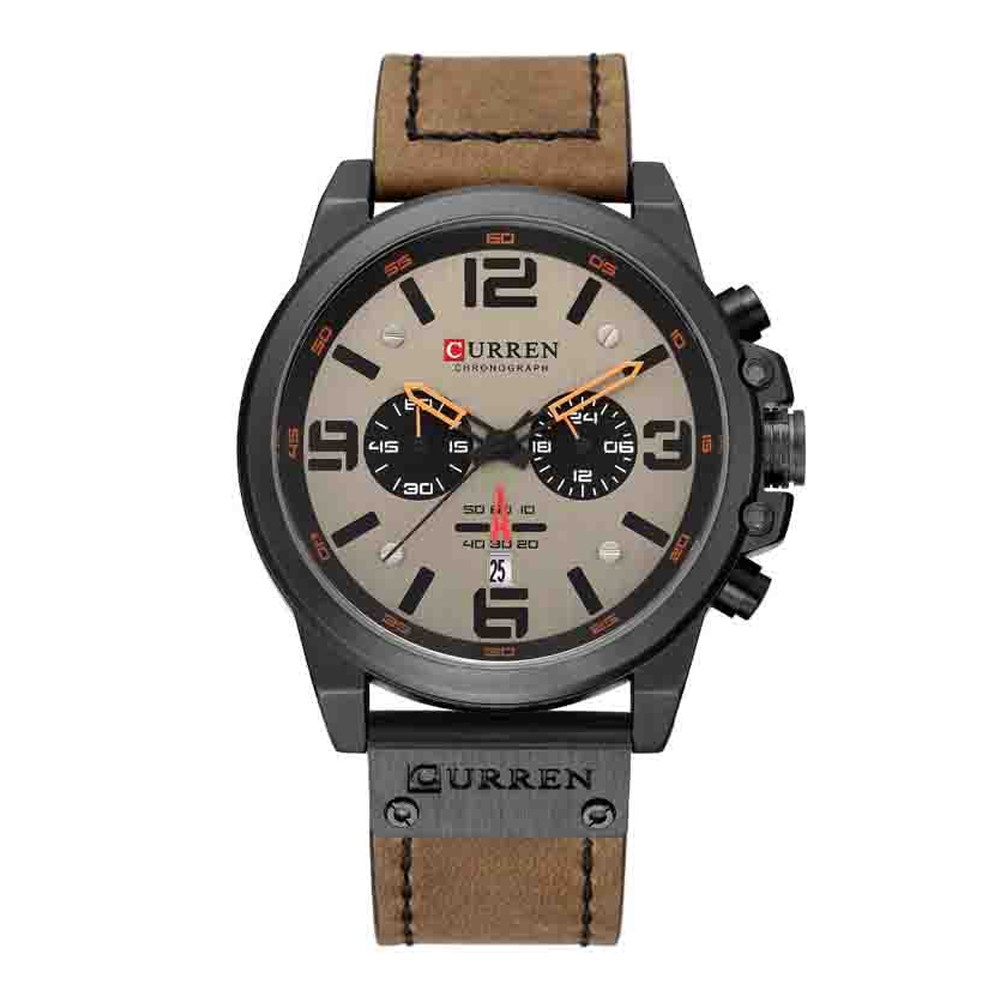 Curren 8314 Quartz Wristwatches for Men - Brown