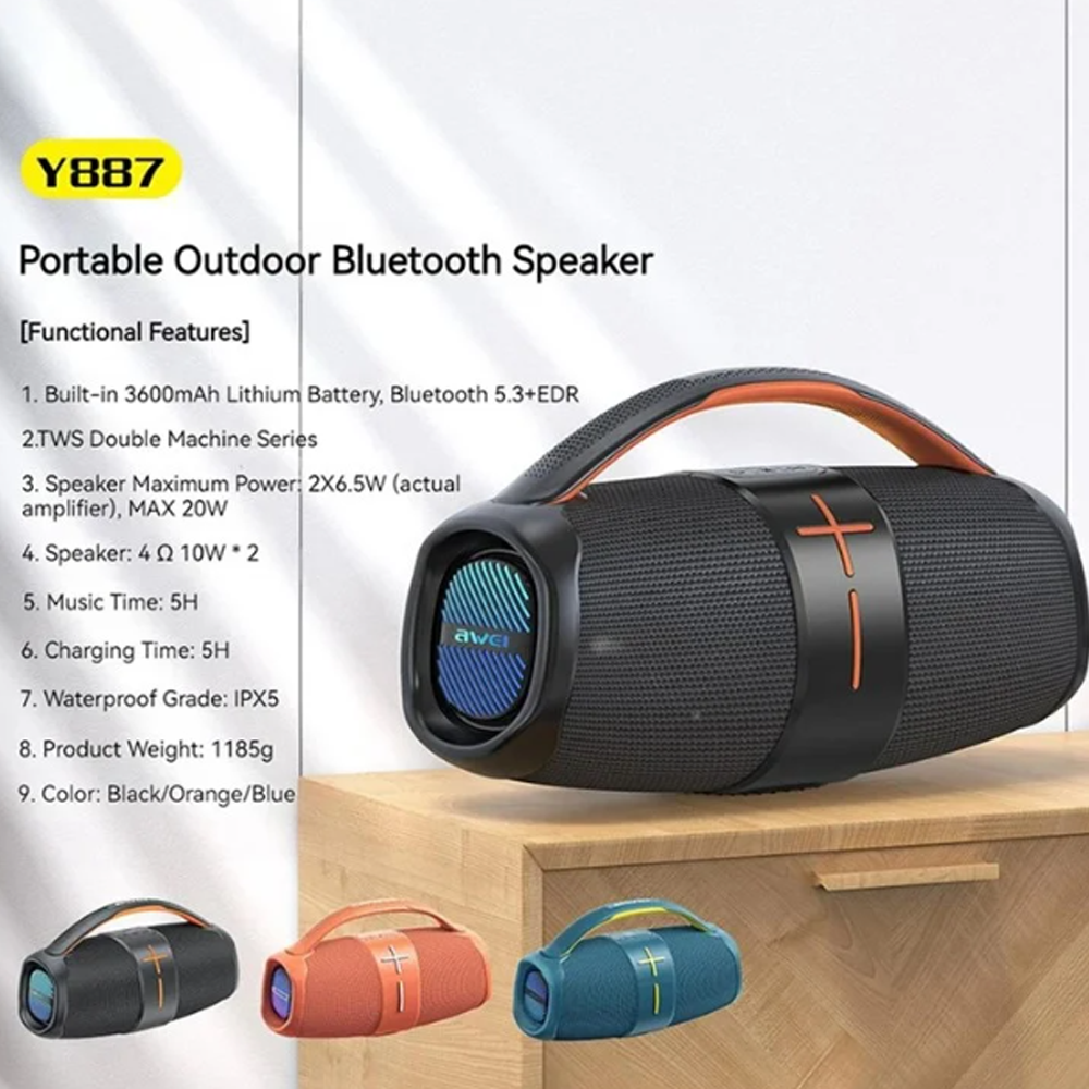 Awei Y887 Portable Outdoor Bluetooth Speaker