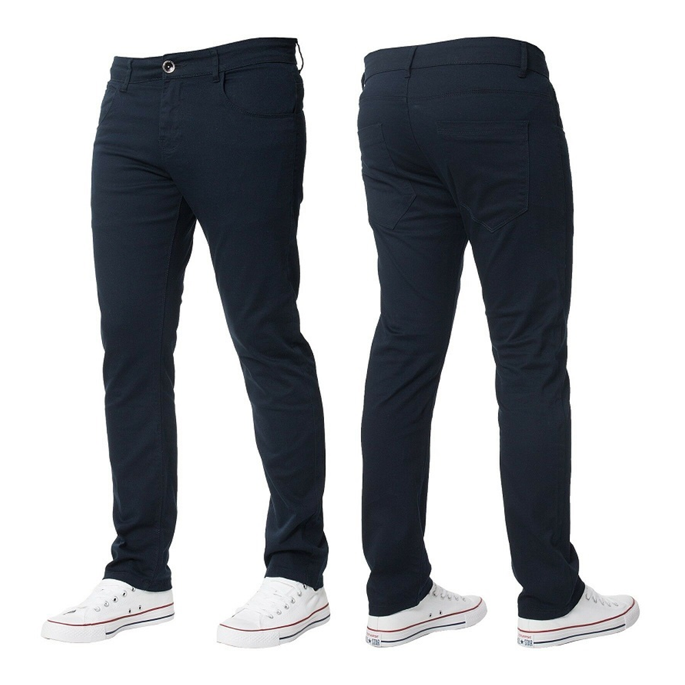 Twill Cotton Pant For Men - Black - 04