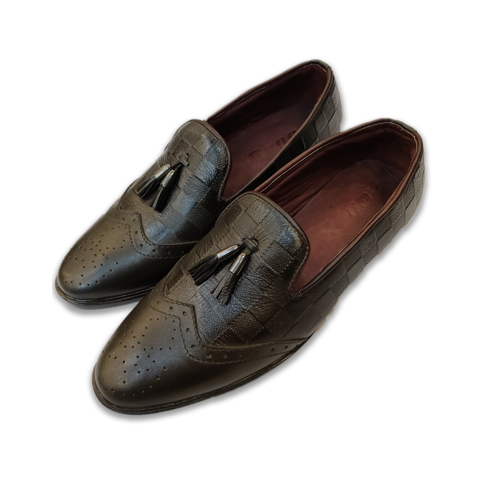 Reno Tassel Leather Shoe for Man - RT1021 - Chocolate