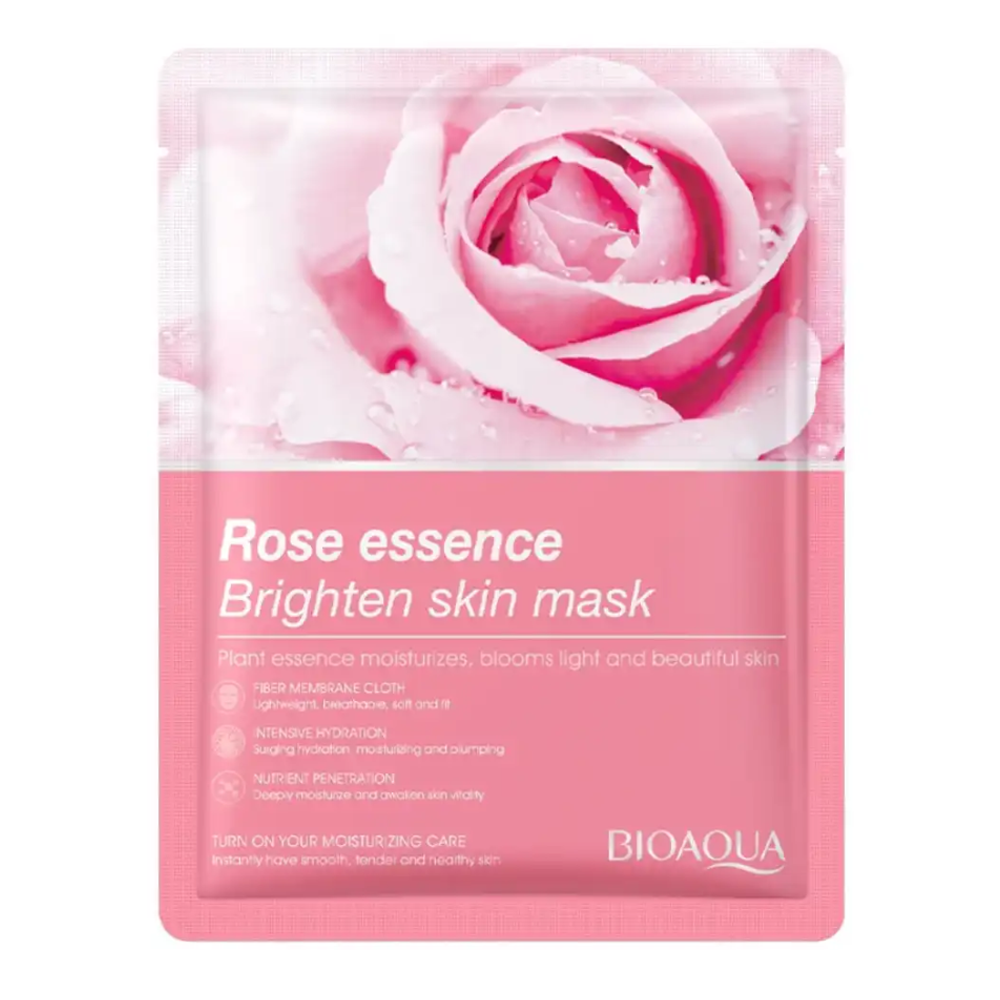 Bioaqua Rose Essence Brighten Skin Sheet Mask - 25gm