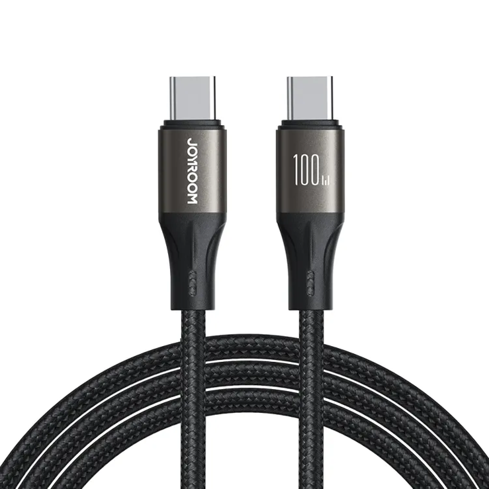 Joyroom SA25-CC5 Type-C to Type-C Fast Charging Data Cable - 100W - Black 