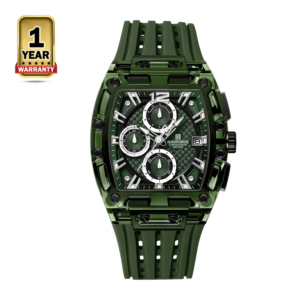 Naviforce 7105 Analog Quartz Watch for Men - Green