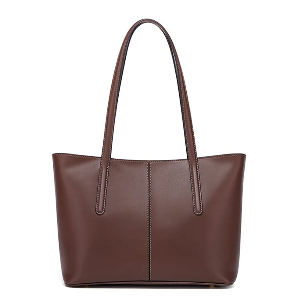 PU Leather Shoulder Bag for Women - Chocolate - 649