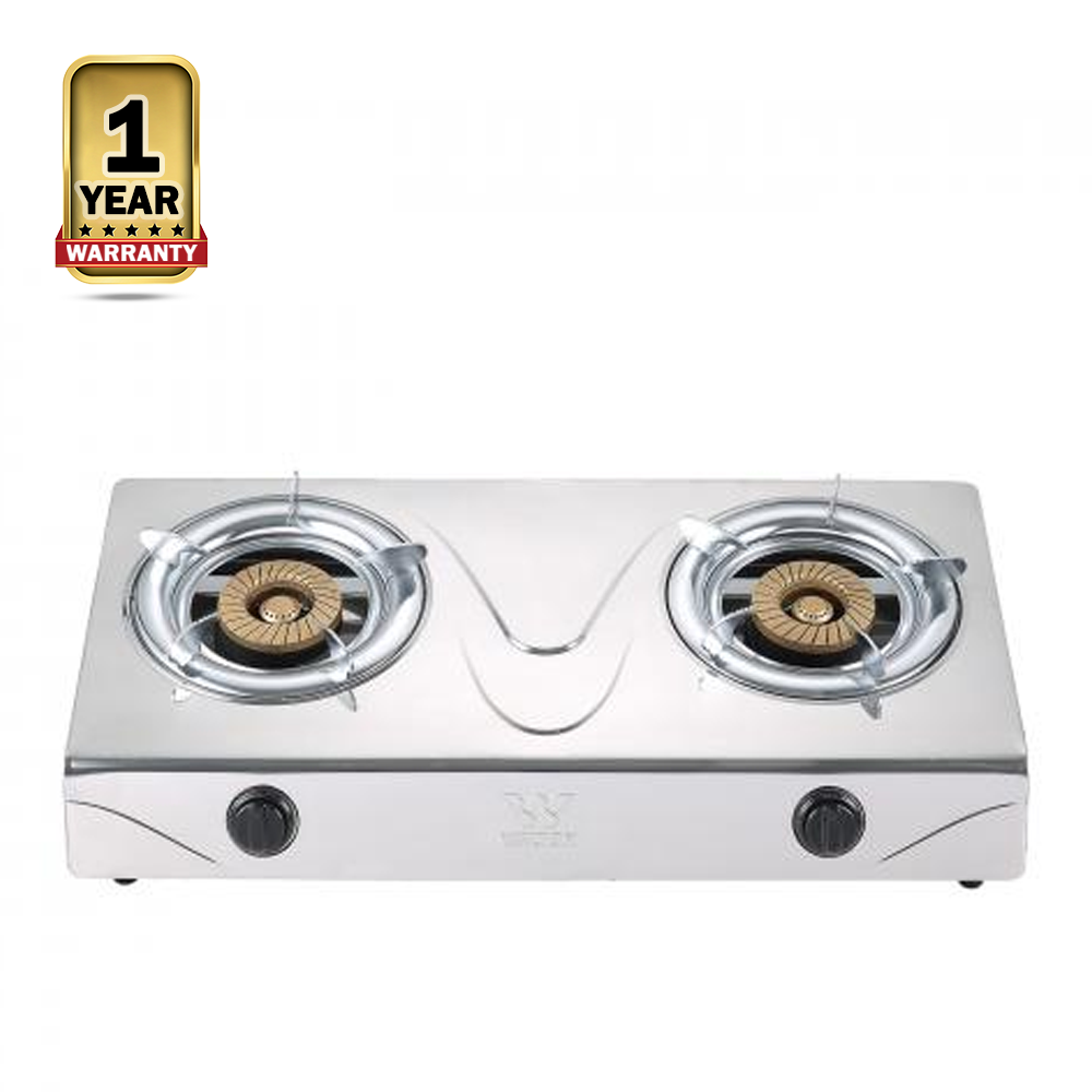 Walton WGS-DS2 Stainless Steel LPG Gas Stove