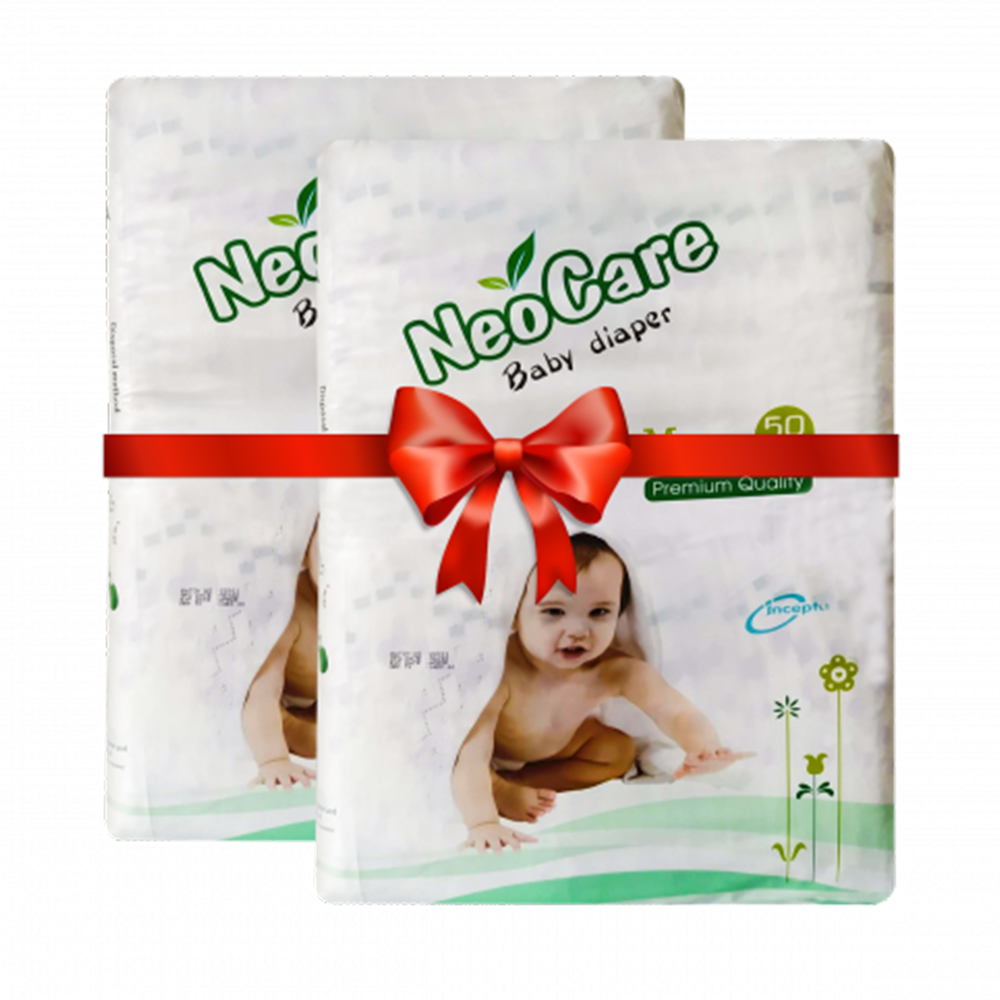 Neocare Belt System Baby Diaper - M - 50Pcs - Combo 2 Pcs