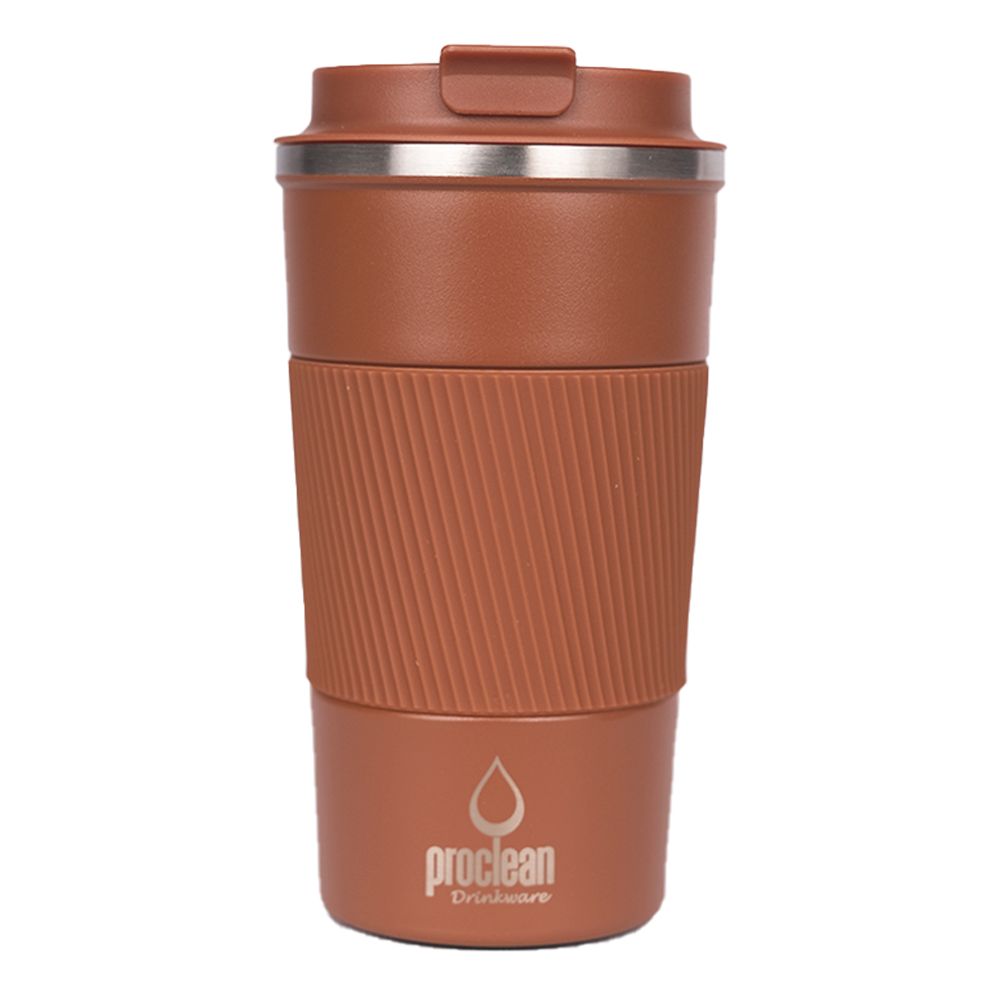 Proclean Grip N Go SS Thermos Coffee Mug - 510ml - Brown - CM-1756