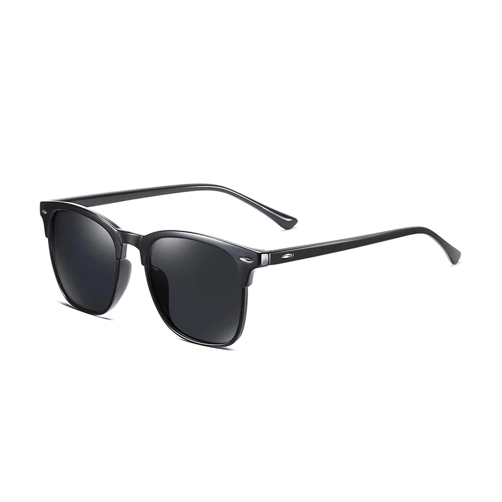 Classic Vintage Polarized Sunglass For Men - Black