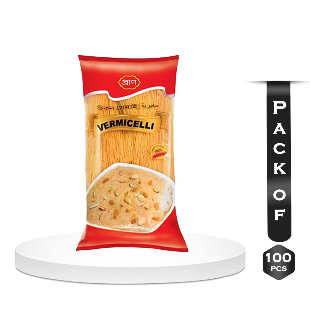 Pack Of 100pcs Pran Vermicelli Chikon Shemai - 200gm