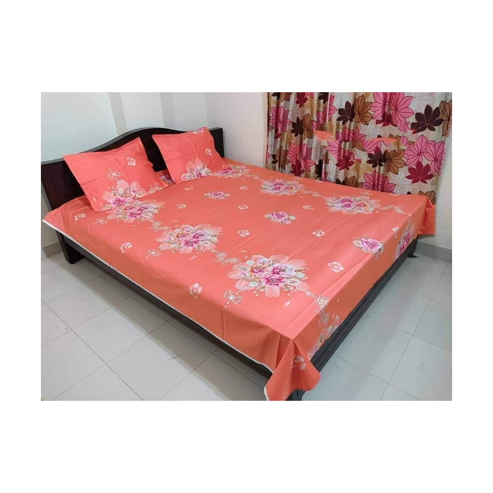 King Size Cotton Panel Bedsheet - BT-125 - Multicolor