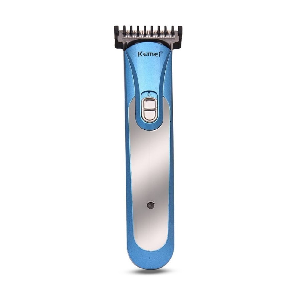 Kemei KM 725 Professional Hair Cordless Trimmer For Men - Blue And Silver