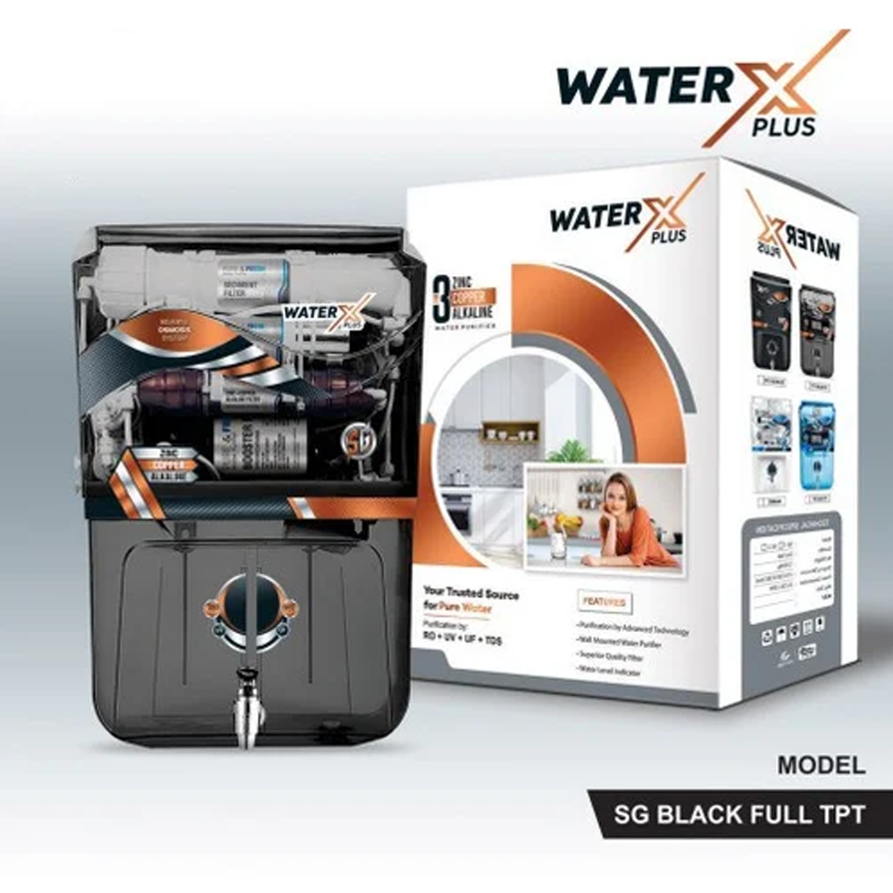 Aqua Water X Plus 7-Stage Water Purifier - 100GPD - Black