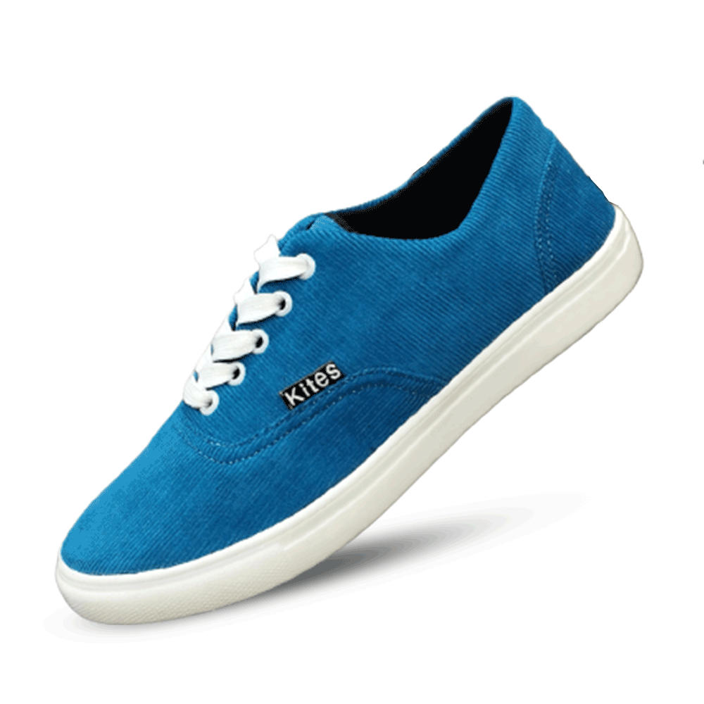 Canvas shoes deals blue colour