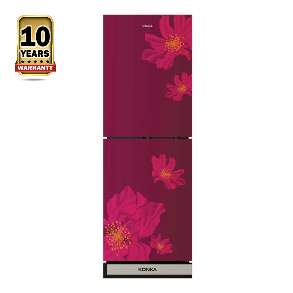 KONKA KRT-240GB-Red Sakura Refrigerator - 240 Liter - Red Sakura