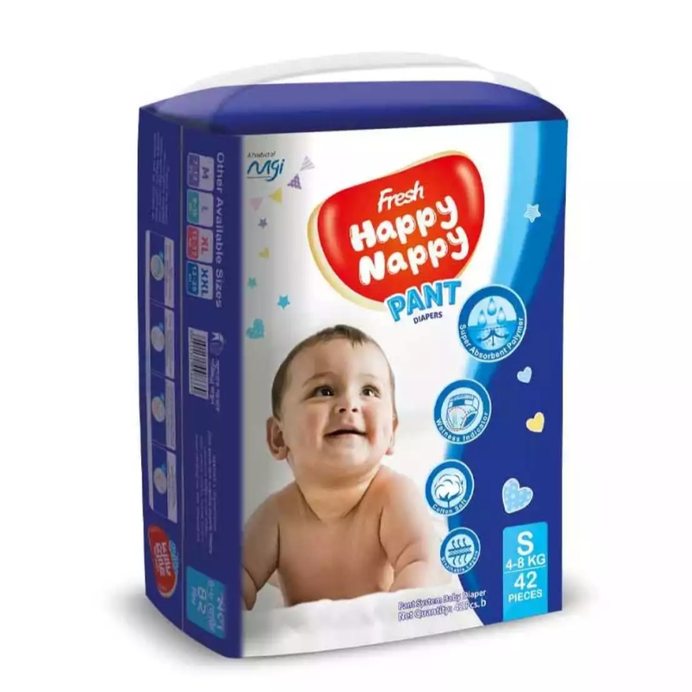 Fresh Happy Nappy Pant Diaper Small - 4-8 Kg - 42 Pcs