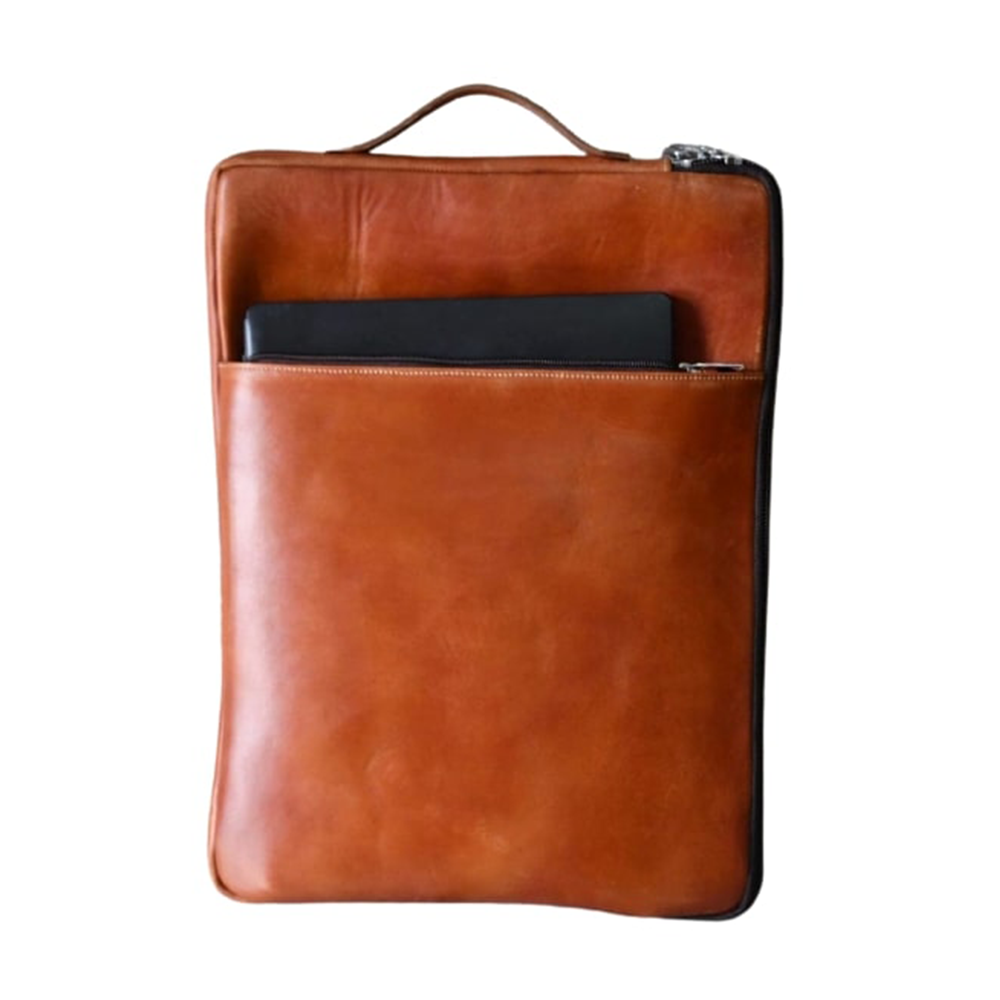 Loretta Leather Laptop Bag For Men - LLB - 0042 - Brown