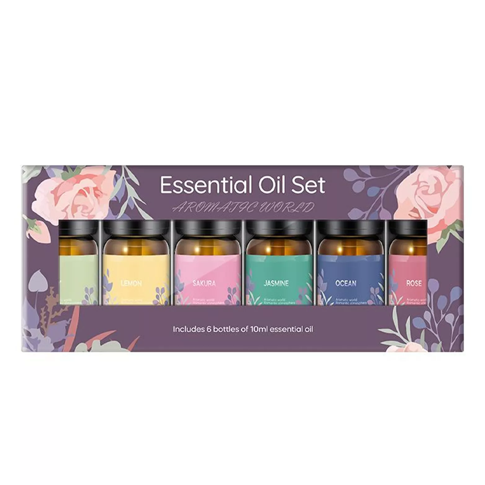 Pack Of 6 Pcs Floral Fragrance Oil Set - 10ml 