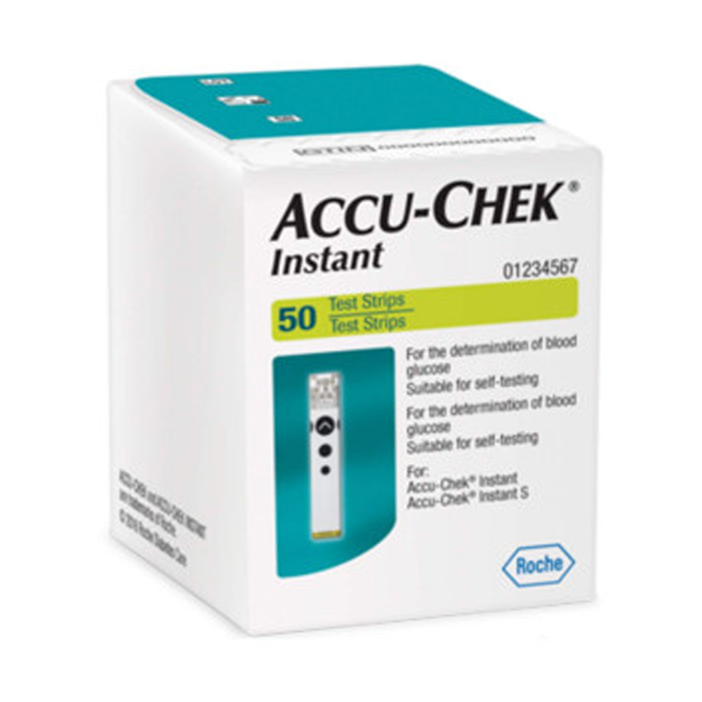 Accu-Chek Instant Blood Glucose Test Strips - 50pcs