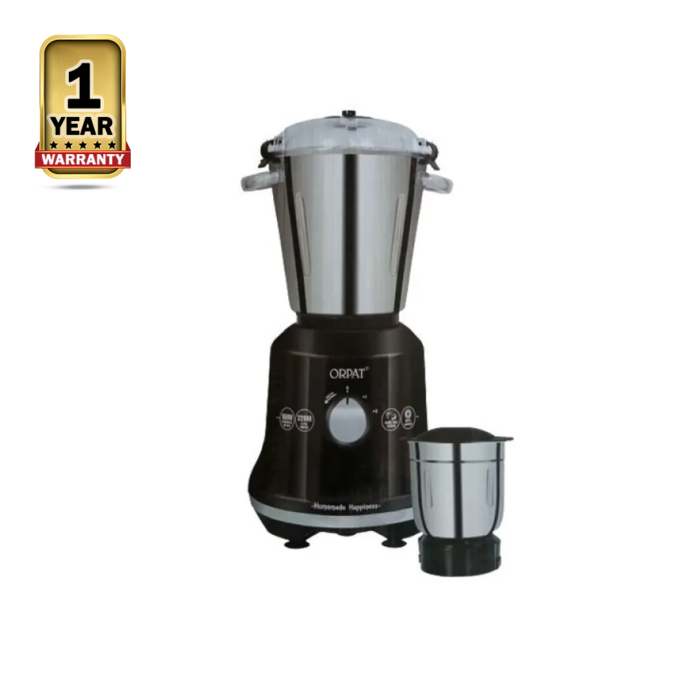 Orpat Hotel King Mixer Grinder Blender - 1600W - Black and Silver