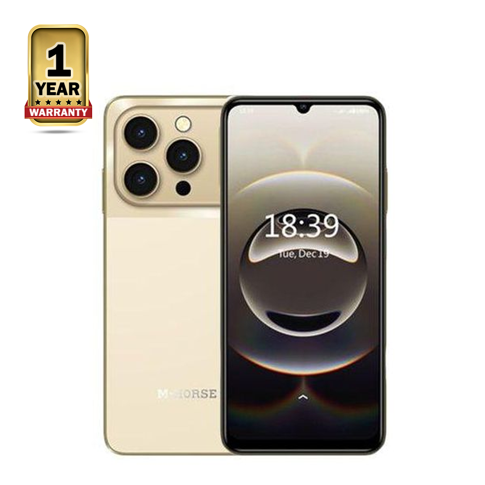 M-HORSE M17 Pro Max Smartphone - 8GB Ram - 128GB Rom - Golden