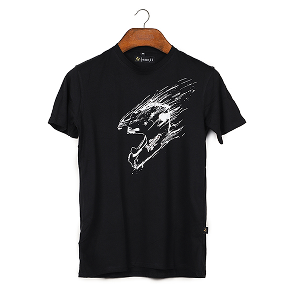 Cotton Half Sleeve T-Shirt For Men - Black