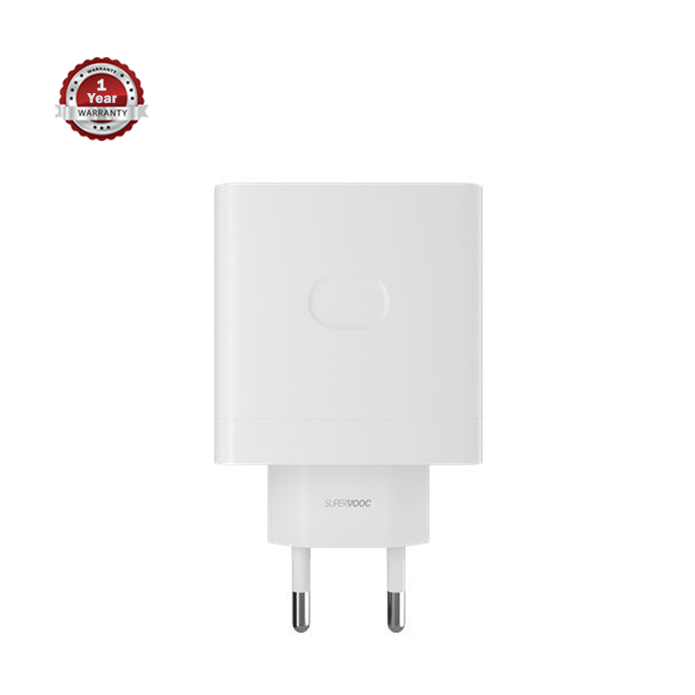 OnePlus 65W Warp Charger Power Adapter - White