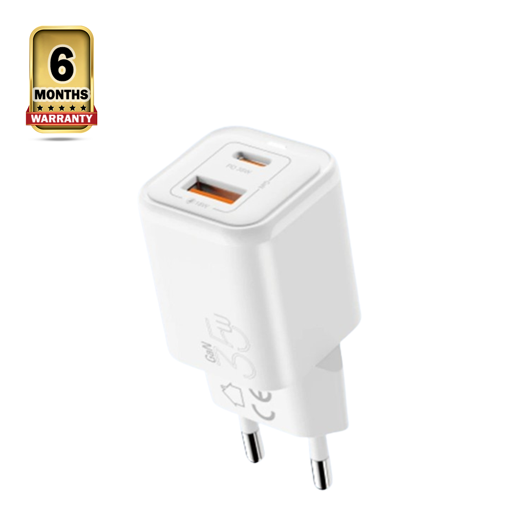 Vyvylabs GAN35BE-01 GaN 35W Fast Charger - EU Plug - White