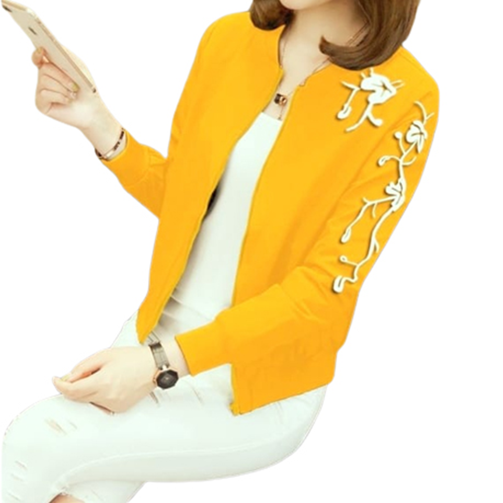Micro Winter Jacket For Women - Yellow - JL-10